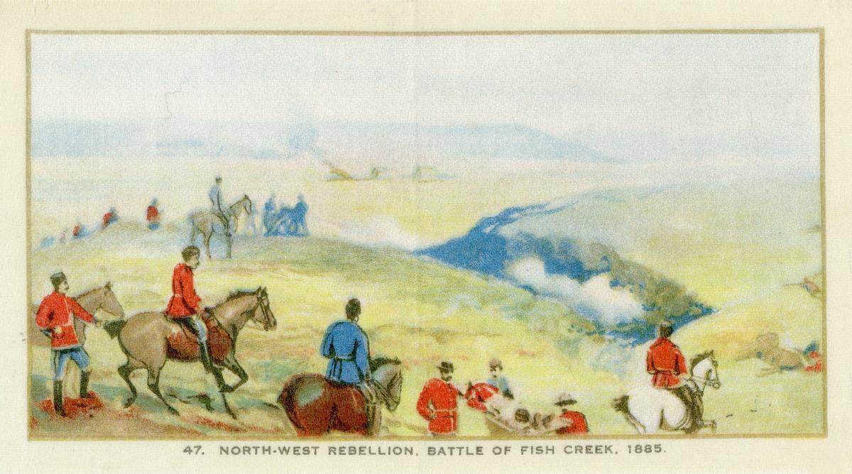 Source: https://digitalarchive.tpl.ca/objects/274308/northwest-rebellion-battle-of-fish-creek-1885