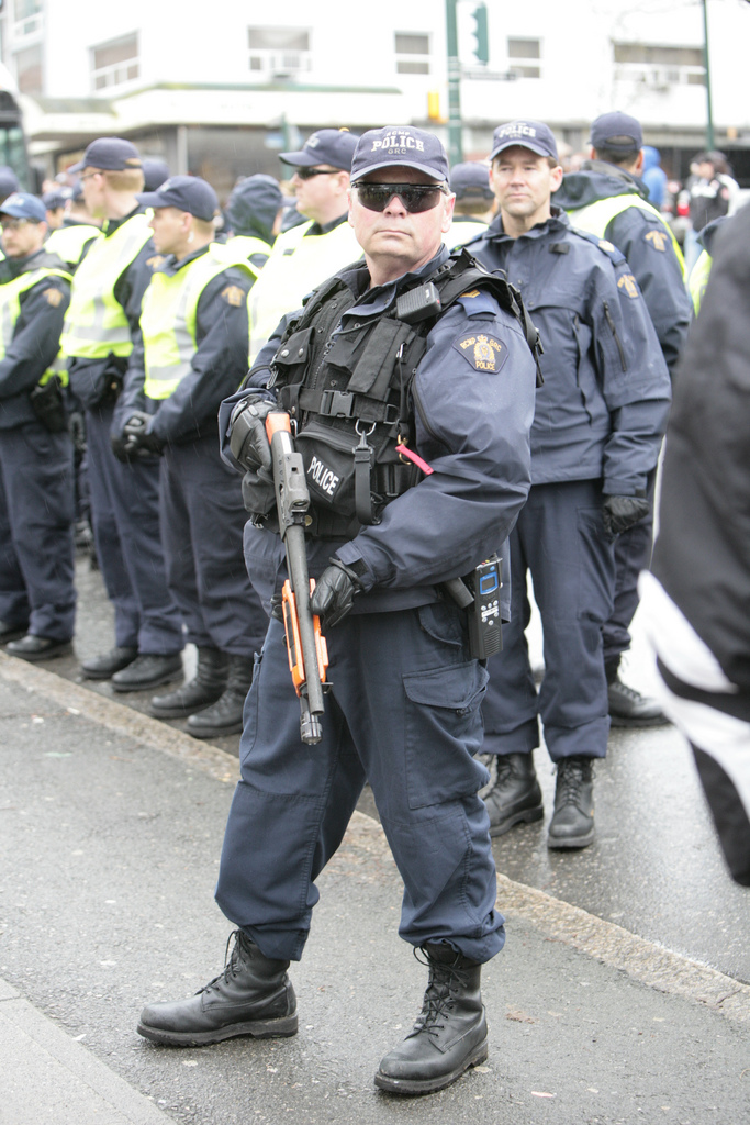 RCMP officer in riot gear